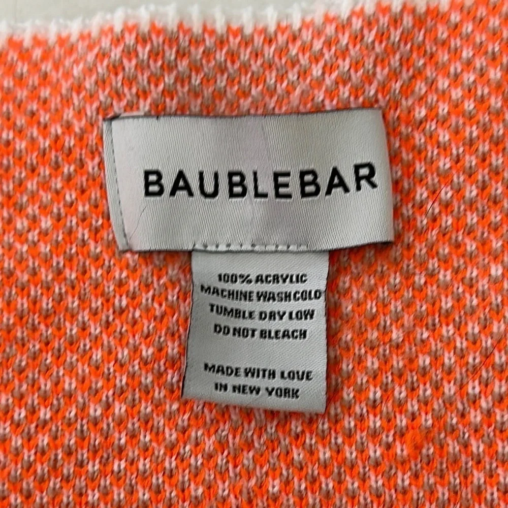 BAUBLEBAR On Repeat Custom Blanket throw LETTER M light pink/orange